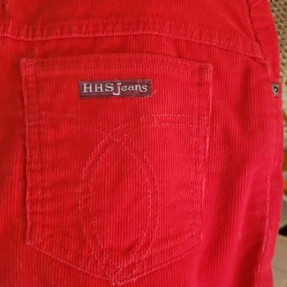 Vintage Bright Red HHS Corduroy Pants Junior Sz 13 - Picture 5 of 7